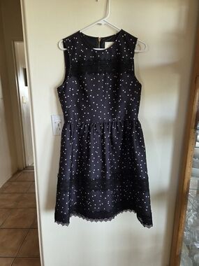 Kate Spade Scatter Dot Mikado Dress. Size 12
